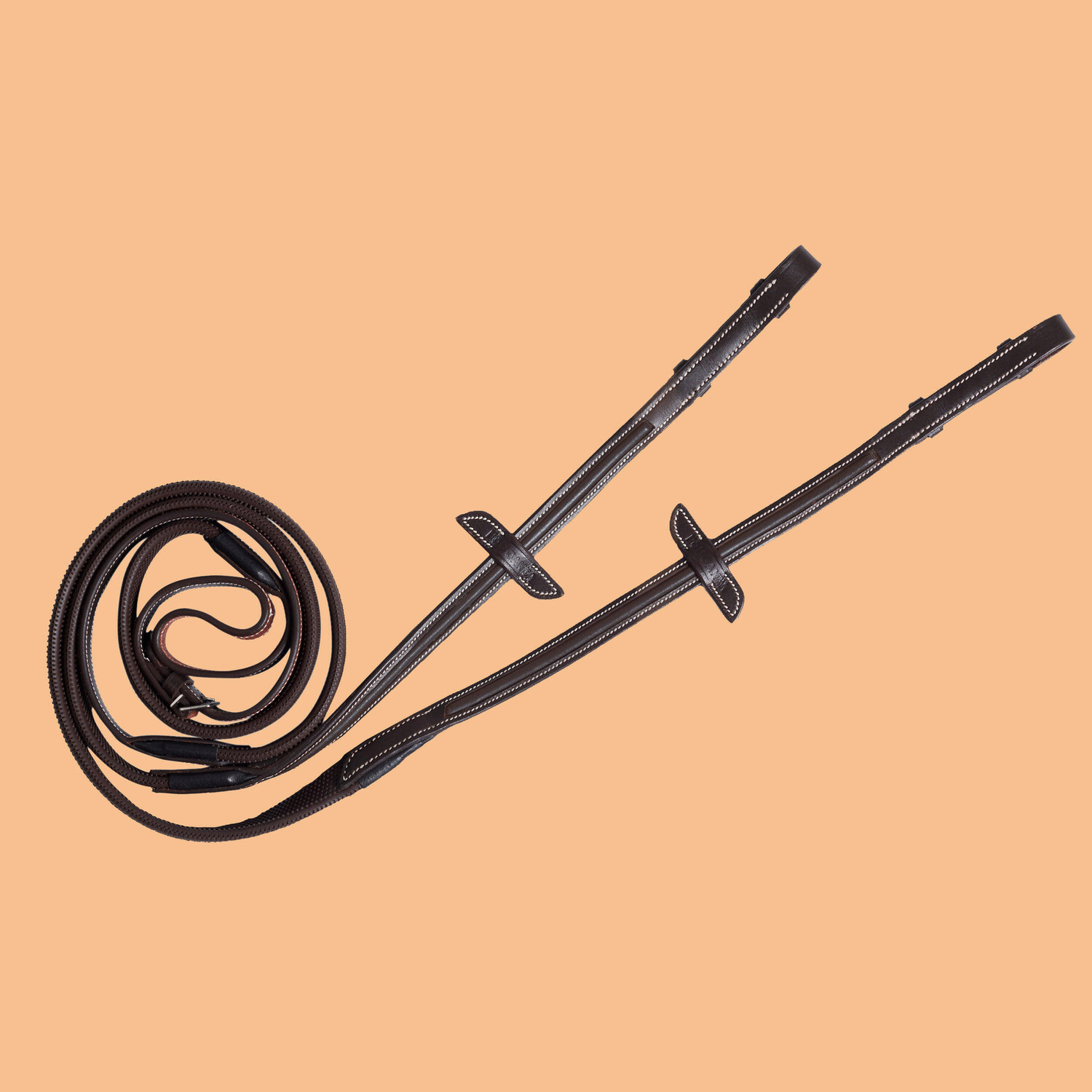 Поводья Fouganza для уздечки кожаные 900 Jumping, коричневые 
Поводья Fouganza для уздечки кожаные 900 Jumping, коричневые