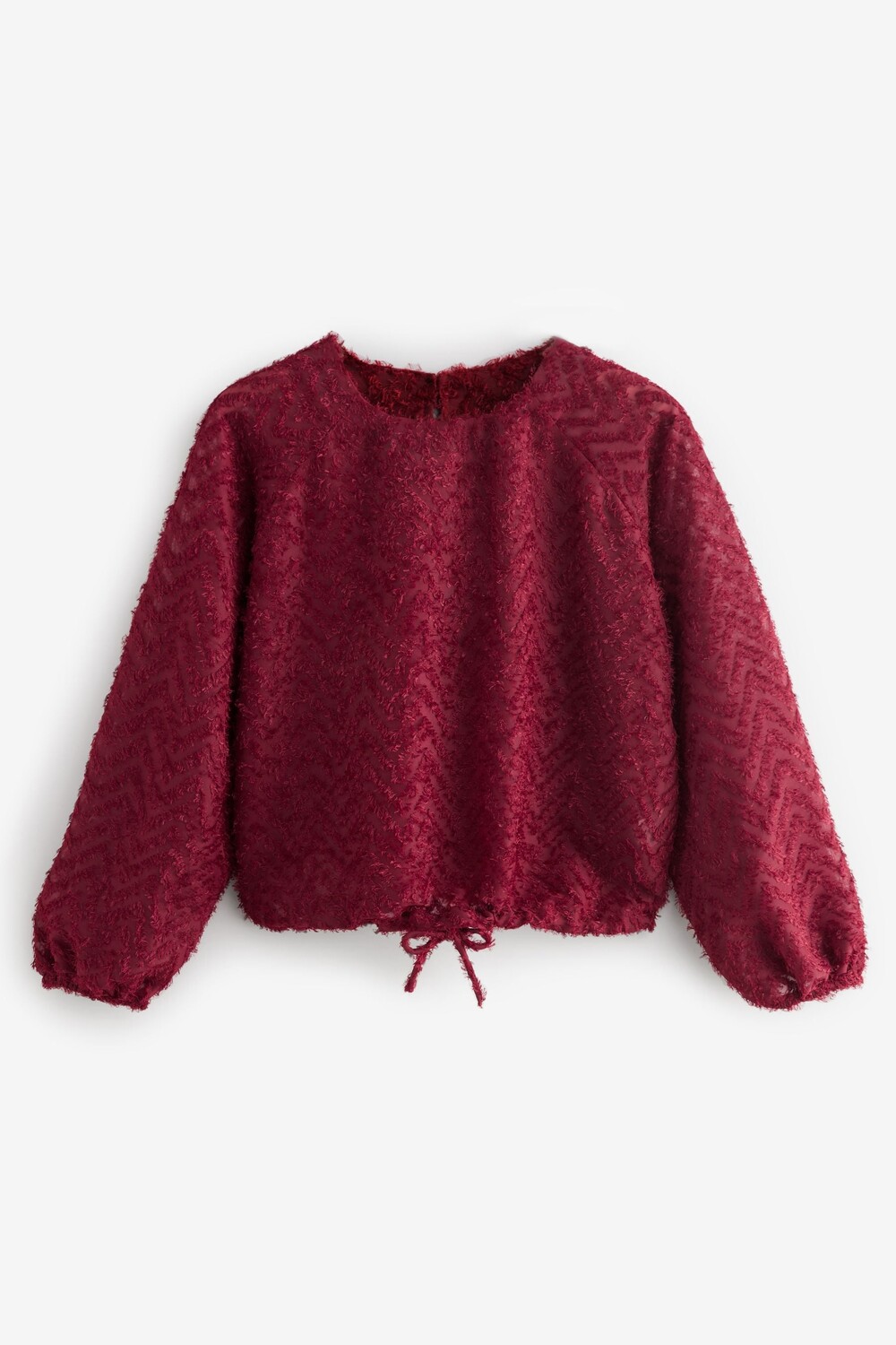 Текстурированная блузка с длинными рукавами и объемным краем Next, красный
Текстурированная блузка с длинными рукавами и объемным краем Next, красный