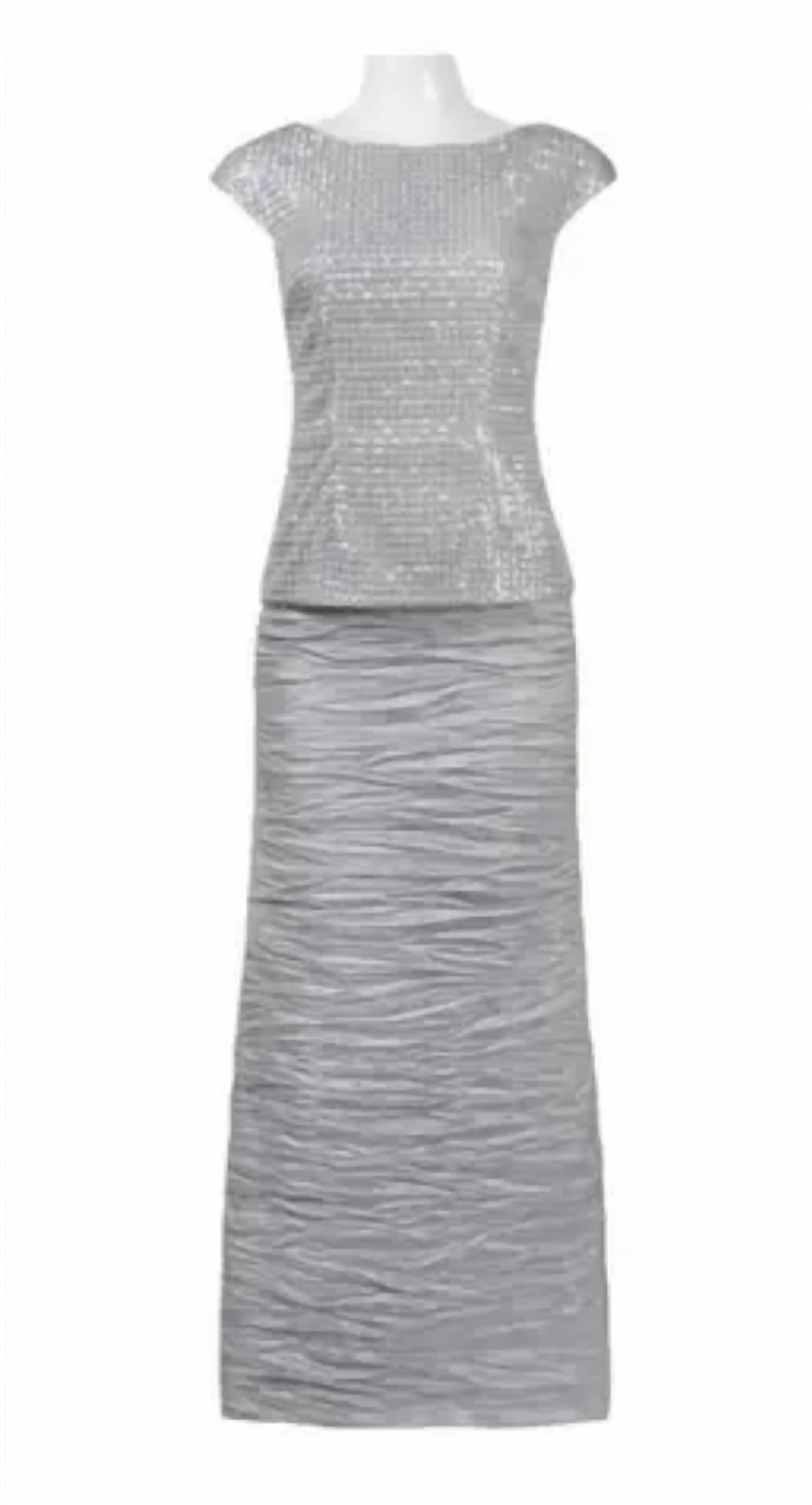 Женское длинное свадебное платье с вышивкой в серебряном цвете Alex Evenings
Женское длинное свадебное платье с вышивкой в серебряном цвете Alex Evenings