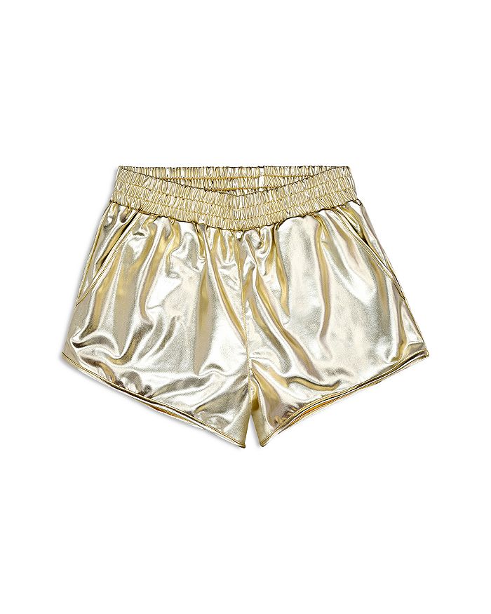 Детские шорты с металлическим эффектом - для девочек старшего возраста Iscream, золотой
Детские шорты с металлическим эффектом - для девочек старшего возраста Iscream, золотой