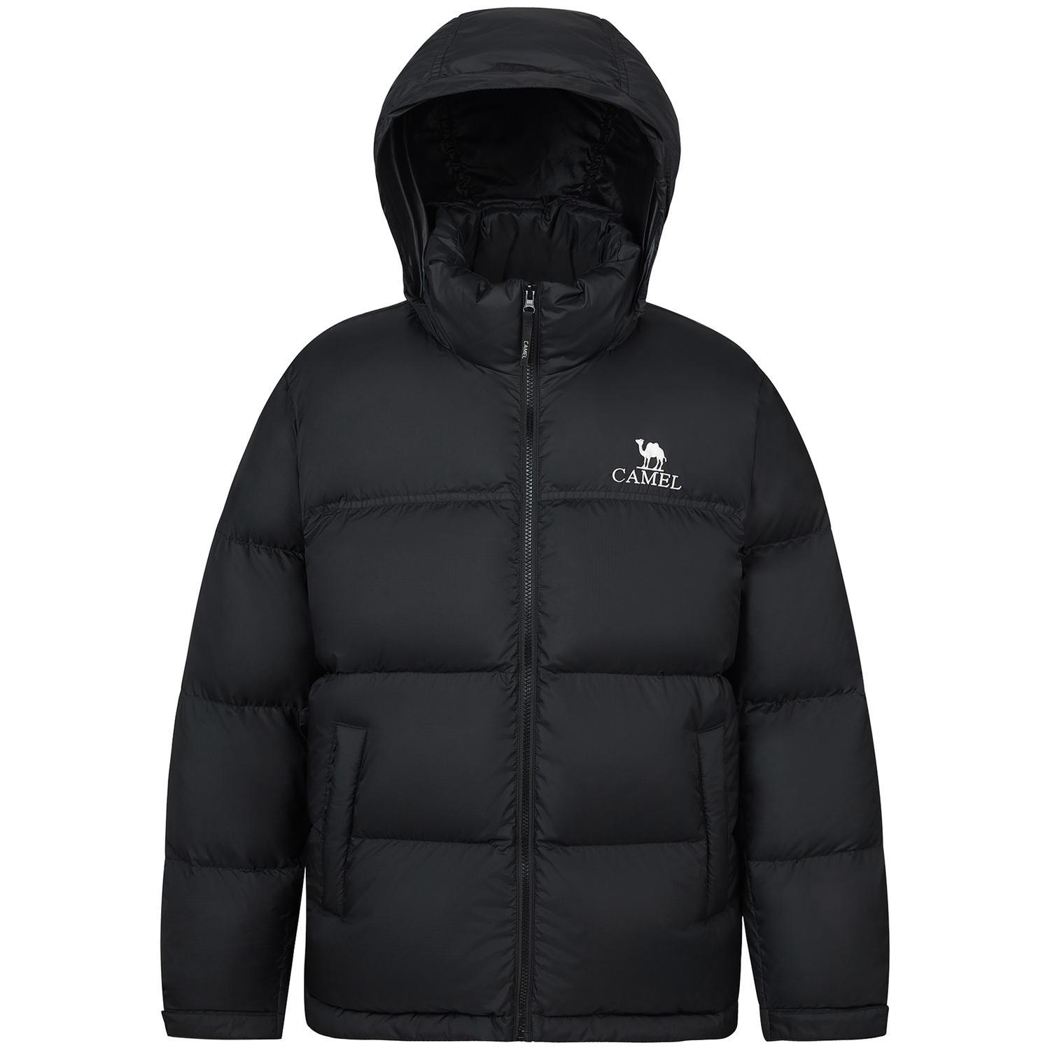 Городской стиль Горпкор Цветные Блоки Лоскутный Воротник Стойка Ветрозащитный и Водонепроницаемый Утепленный Пуховый Парка Унисекс CAMEL, Ночной Черный/Ночной Черный, Розовый, Городской стиль Горпкор Цветные Блоки Лоскутный Воротник Стойка Ветрозащитный и