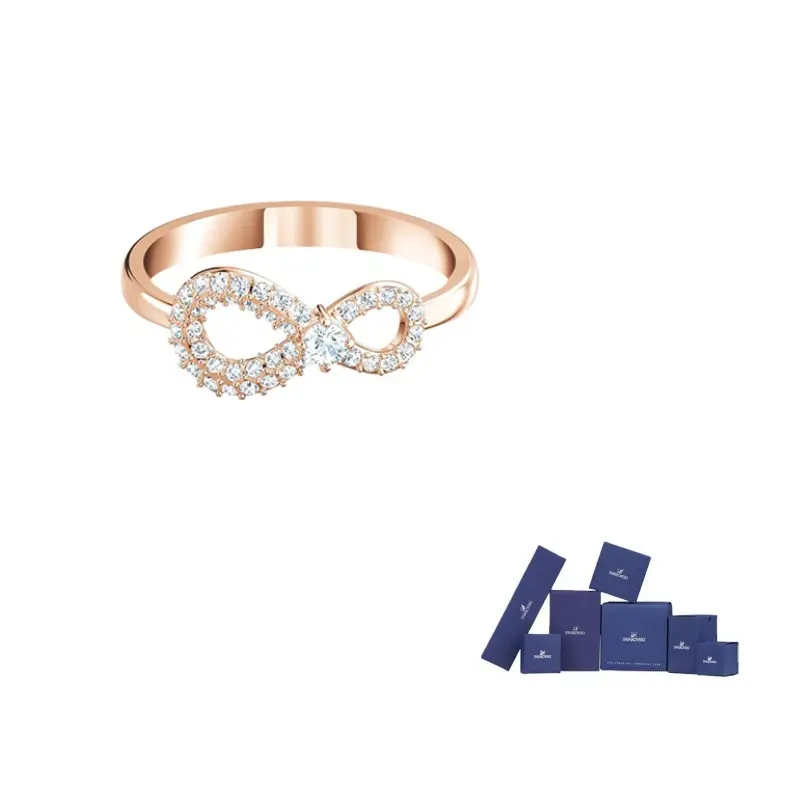 Бесконечный сплав кольца Women's Rose Gold Swarovski, Ring
Бесконечный сплав кольца Women's Rose Gold Swarovski, Ring