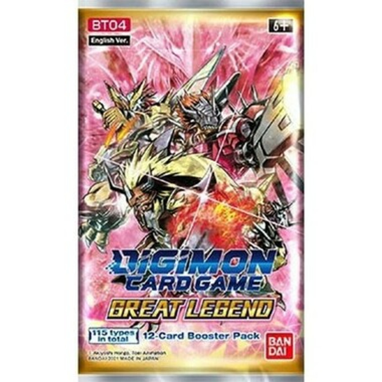 Карточная игра Digimon TCG: Great Legend Booster Pack BT-04
Карточная игра Digimon TCG: Great Legend Booster Pack BT-04