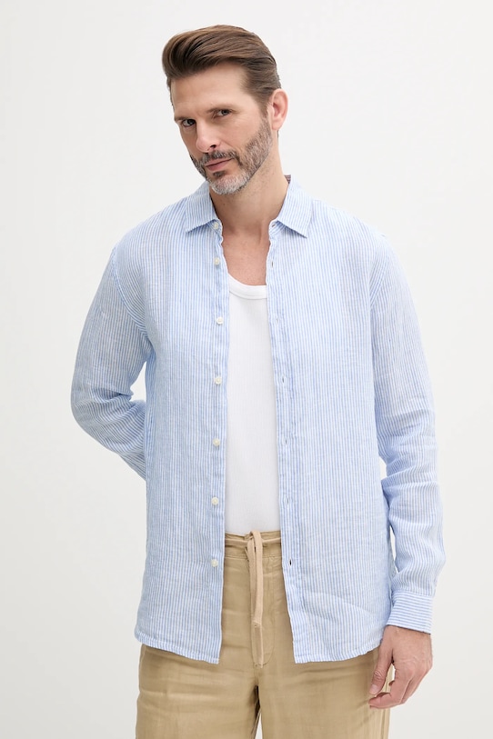 Льняная рубашка United Colors Of Benetton, синий
Льняная рубашка United Colors Of Benetton, синий