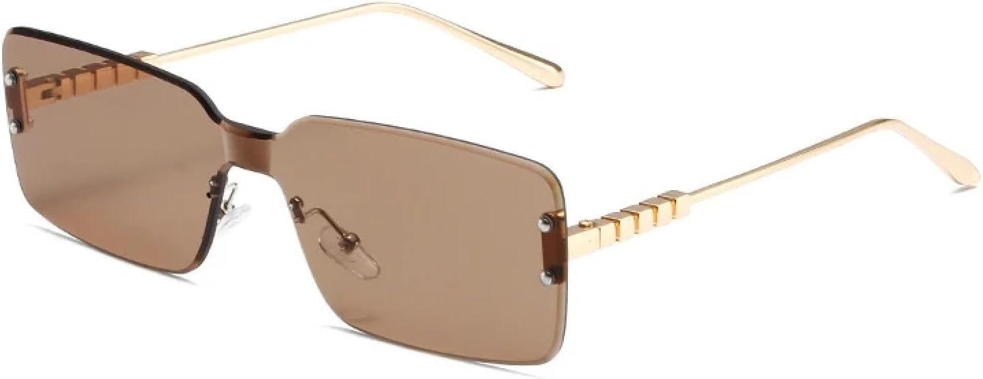 Винтажные классические солнцезащитные очки без оправы, цельные, для женщин и мужчин, модные, роскошные, для путешествий и вождения, трендовые солнцезащитные очки с защитой от УФ-излучения UV400 TKKTLLT, Gold Tea
Винтажные классические солнцезащитные очки без оправы, цельные, для женщин и мужчин, модные, роскошные, для путешествий и вождения, трендовые солнцезащитные очки с защитой от УФ-излучения UV400 TKKTLLT, Gold Tea