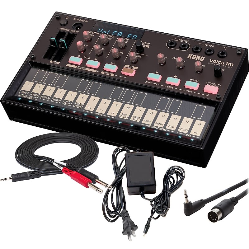 Korg Volca FM 2 Digital FM Synthesizer - Power & Cable Rig
Korg Volca FM 2 Digital FM Synthesizer - Power & Cable Rig