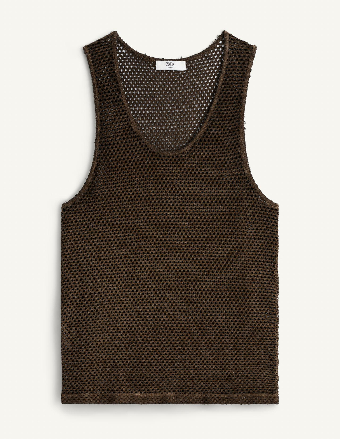 Майка Zara Crochet Knit Tank Top, коричневый
Майка Zara Crochet Knit Tank Top, коричневый