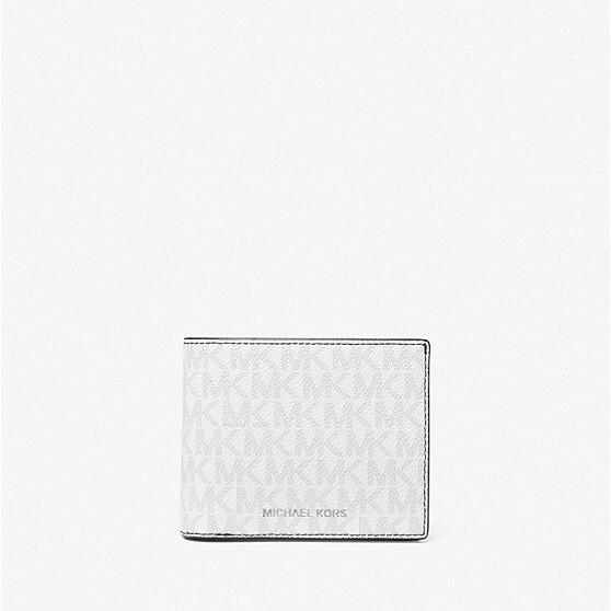 Кошелек Michael Kors Harrison Logo Billfold With Passcase, белый 
Кошелек Michael Kors Harrison Logo Billfold With Passcase, белый