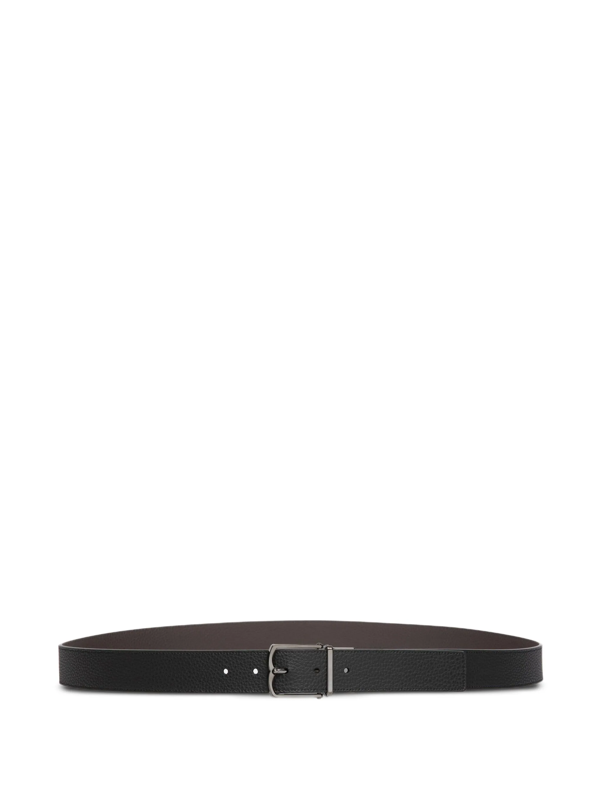 Двусторонний ремень из зернистой кожи Bally, черный
Двусторонний ремень из зернистой кожи Bally, черный