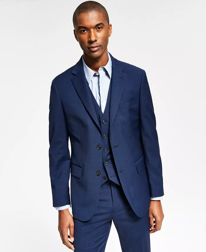 Мужская куртка от костюма Modern-Fit из шерсти TH-Flex с эластичной вставкой Tommy Hilfiger, синий
Мужская куртка от костюма Modern-Fit из шерсти TH-Flex с эластичной вставкой Tommy Hilfiger, синий