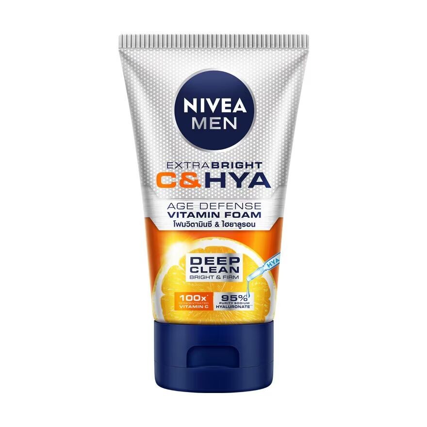 Nivea Витаминная пенка для мужчин Extra Bright C Hya Age Defense, 100 г, Orange
Nivea Витаминная пенка для мужчин Extra Bright C Hya Age Defense, 100 г, Orange