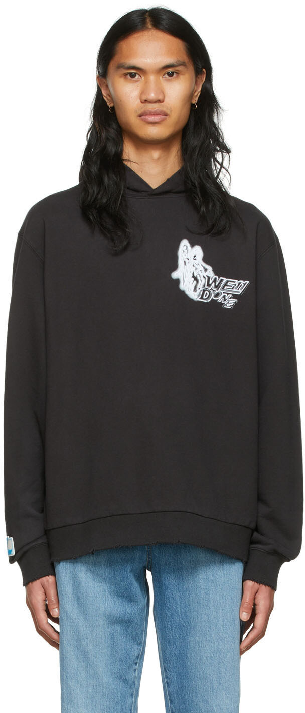 Черный худи из хлопка We11done
Черный худи из хлопка We11done