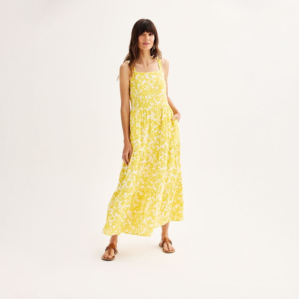 Женское платье макси из мягкой марли Sonoma Goods For Life, цвет Sun Yellow Floral
Женское платье макси из мягкой марли Sonoma Goods For Life, цвет Sun Yellow Floral