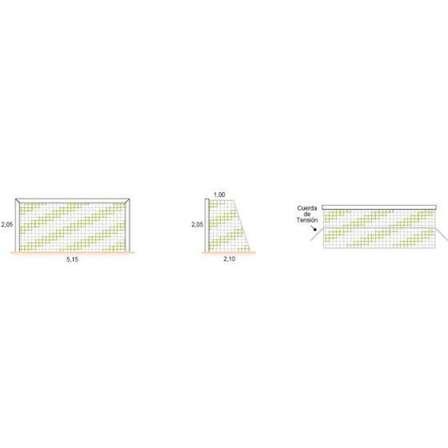 1 пара молодежных сеток для профессиональных игр - размер ячеек 4 мм, размер ячеек 120 мм, цвет: синий/белый ROMBULL, синий белый 
1 пара молодежных сеток для профессиональных игр - размер ячеек 4 мм, размер ячеек 120 мм, цвет: синий/белый ROMBULL, синий белый