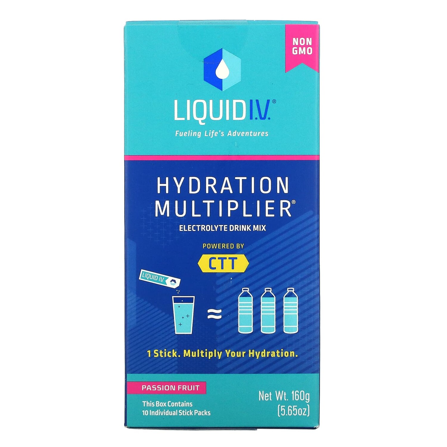 Hydration Multiplier, смесь для приготовления напитков с электролитами, маракуйя, 10 отдельных пакетиков по 16 г (0,56 унции) Liquid I.V.
Hydration Multiplier, смесь для приготовления напитков с электролитами, маракуйя, 10 отдельных пакетиков по 16 г (0,56 унции) Liquid I.V.