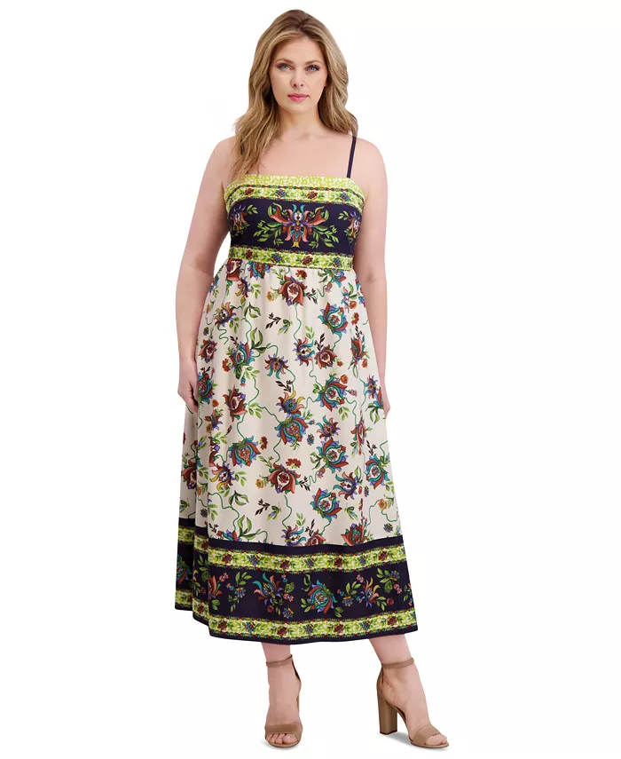 Платье макси размера плюс с квадратным вырезом и принтом в виде каймы Siena, мультиколор
Платье макси размера плюс с квадратным вырезом и принтом в виде каймы Siena, мультиколор