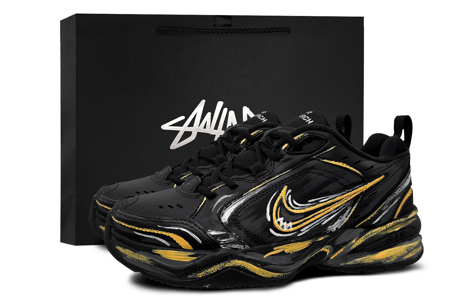 Nike Кроссовки Air Monarch 4 Low top Chunky Sneakers Unisex Black Gold
Nike Кроссовки Air Monarch 4 Low top Chunky Sneakers Unisex Black Gold