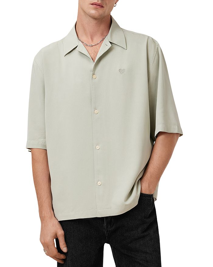 Рубашка с коротким рукавом Rialto в стиле кэмп ALLSAINTS, зеленый
Рубашка с коротким рукавом Rialto в стиле кэмп ALLSAINTS, зеленый