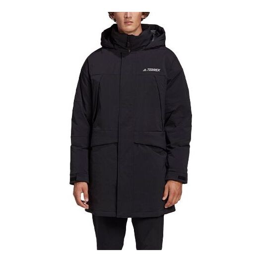 Пуховик adidas Xplr Dwn Praka Stay Warm mid-length hooded down Jacket Black, черный 
Пуховик adidas Xplr Dwn Praka Stay Warm mid-length hooded down Jacket Black, черный