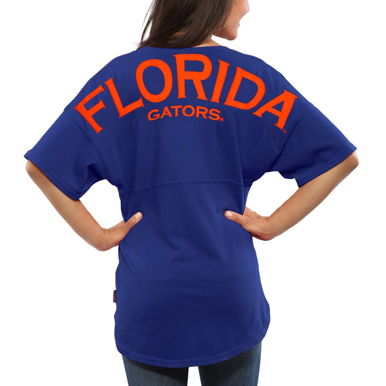 Женская футболка оверсайз из джерси Royal Florida Gators Spirit
Женская футболка оверсайз из джерси Royal Florida Gators Spirit