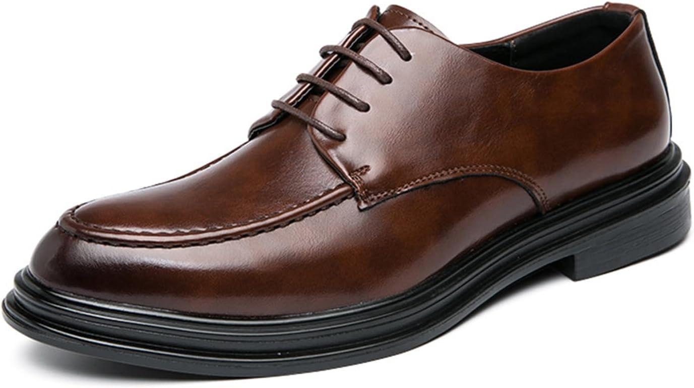 Мужские оксфорды KYOESCAI с шнуровкой, туфли, удобные и стильные деловые дерби, коричневый
Мужские оксфорды KYOESCAI с шнуровкой, туфли, удобные и стильные деловые дерби, коричневый