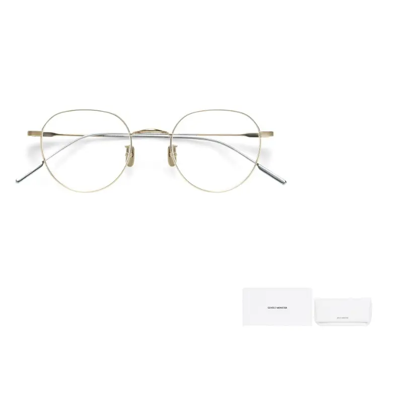 GENTLE MONSTER Yona 031 Очки с круглой оправой, Gold 
GENTLE MONSTER Yona 031 Очки с круглой оправой, Gold