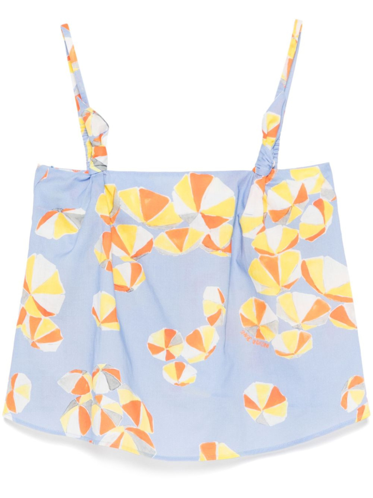 Блузка с принтом зонтика MOSCHINO JEANS, синий 
Блузка с принтом зонтика MOSCHINO JEANS, синий