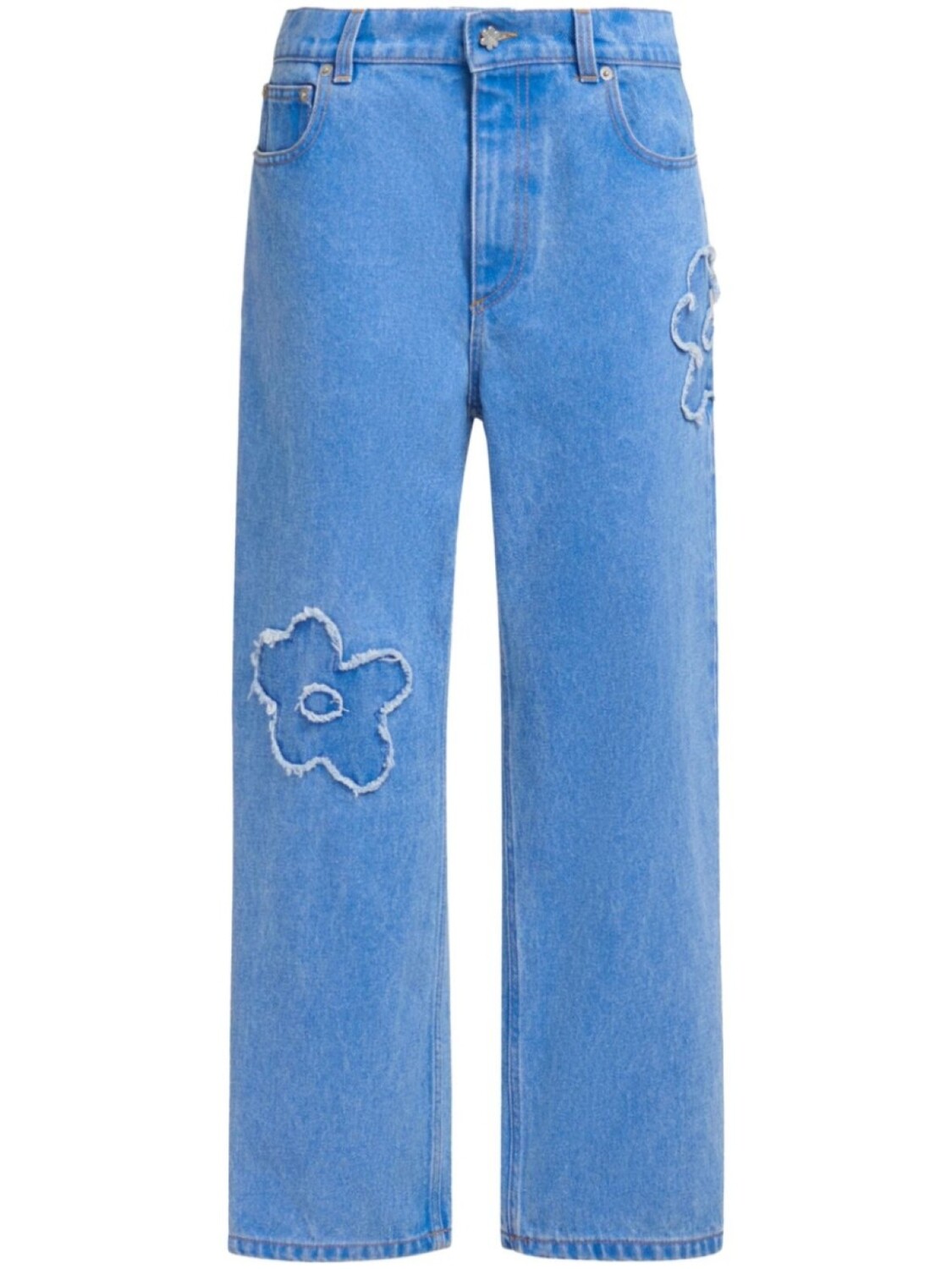 Вышитые джинсы прямого кроя Marni, синий
Вышитые джинсы прямого кроя Marni, синий