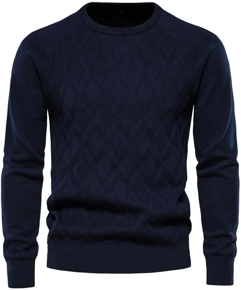 Мужской свитер из мериносовой шерсти с длинным рукавом
Мужской свитер из мериносовой шерсти с длинным рукавом