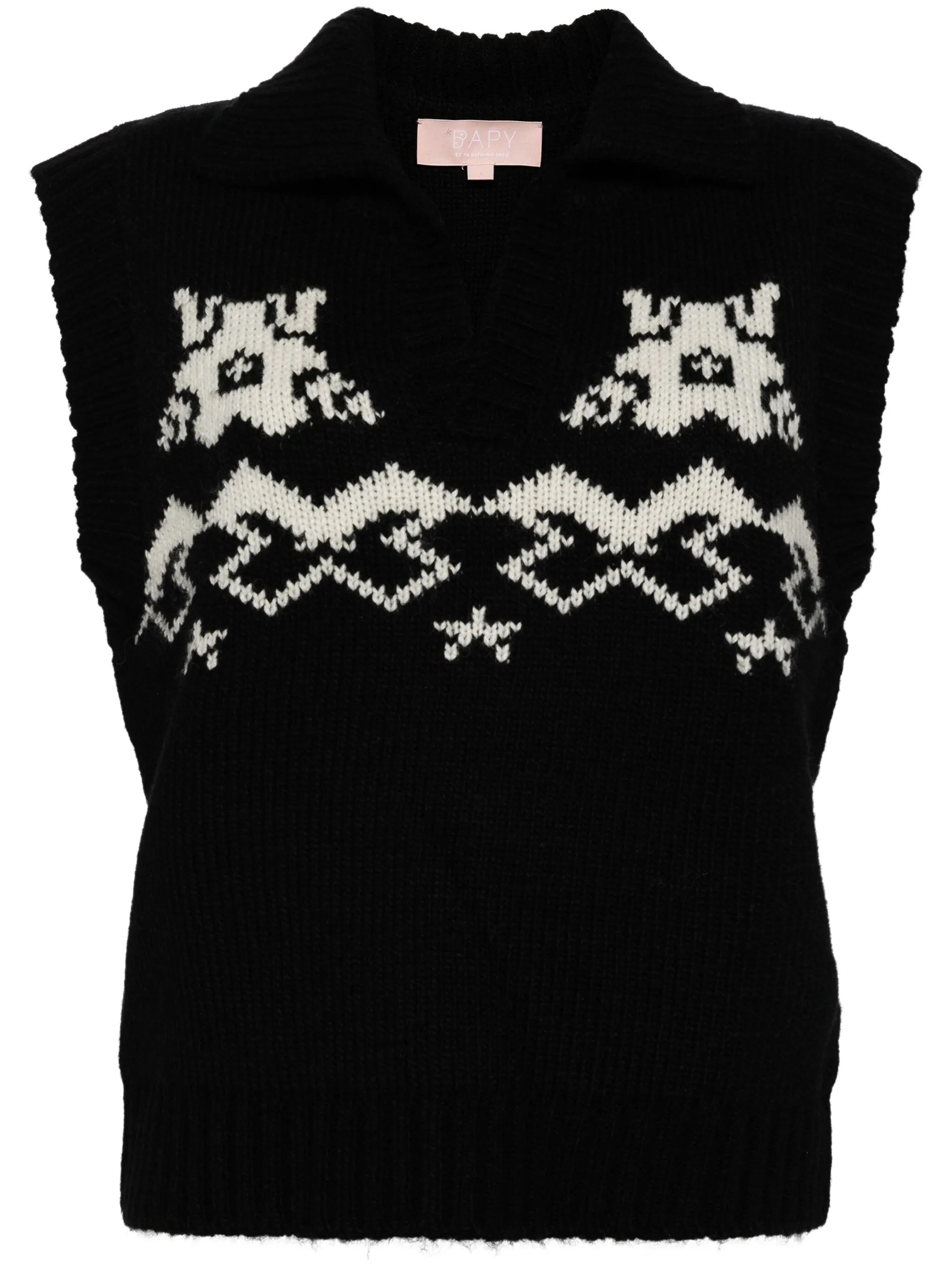 Жилет вязки интарсия Bapy By A Bathing Ape, черный
Жилет вязки интарсия Bapy By A Bathing Ape, черный