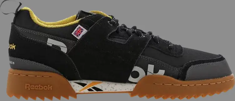 Кроссовки workout plus altered 'black fierce gold' Reebok, черный 
Кроссовки workout plus altered 'black fierce gold' Reebok, черный