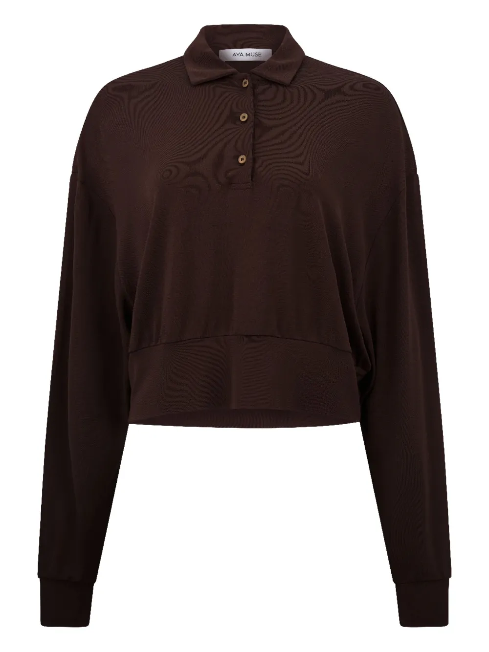 Трикотажное поло на пуговицах Aya Muse, коричневый
Трикотажное поло на пуговицах Aya Muse, коричневый