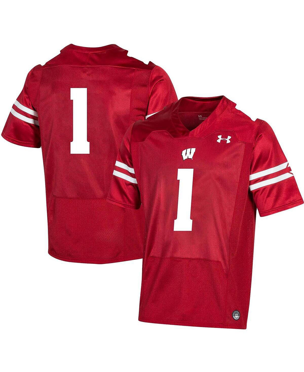 Футболка Under Armour Men's #1 Red Wisconsin Badgers, красный/белый
Футболка Under Armour Men's #1 Red Wisconsin Badgers, красный/белый