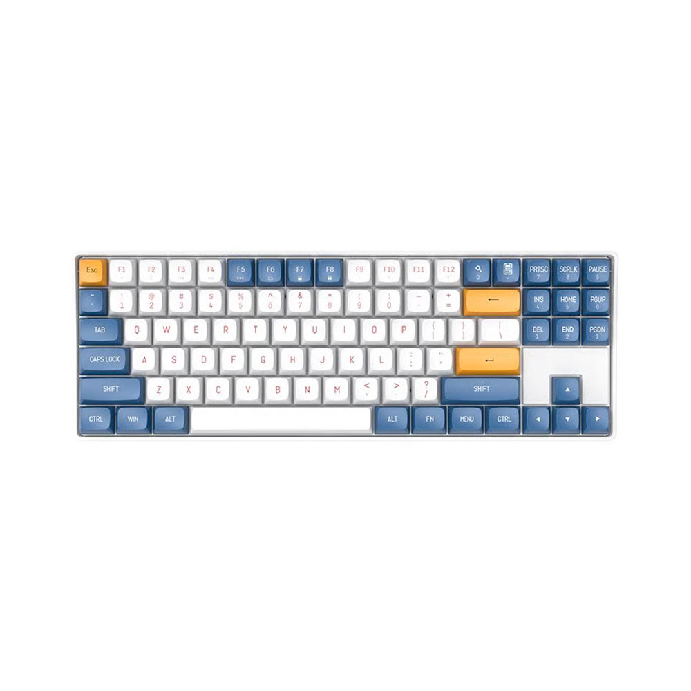 Клавиатура беспроводная Darkflash GD87, Yellow Switch, белый/синий, английская раскладка
Клавиатура беспроводная Darkflash GD87, Yellow Switch, белый/синий, английская раскладка