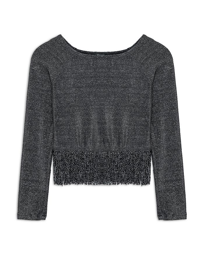 Детский топ с металлизированной вязкой и бахромой - для девочек старшего возраста Truce, черный
Детский топ с металлизированной вязкой и бахромой - для девочек старшего возраста Truce, черный