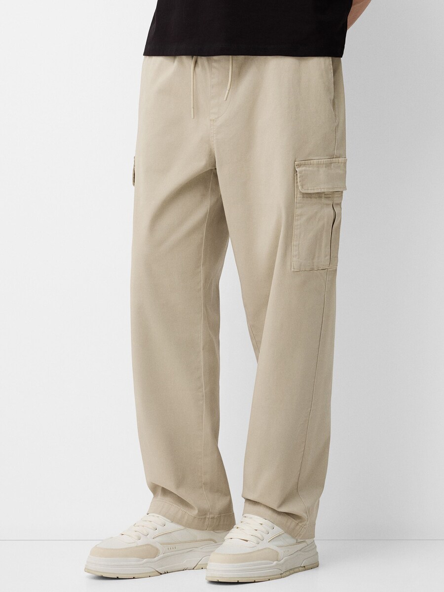 Брюки-карго свободного кроя Bershka, песочный
Брюки-карго свободного кроя Bershka, песочный
