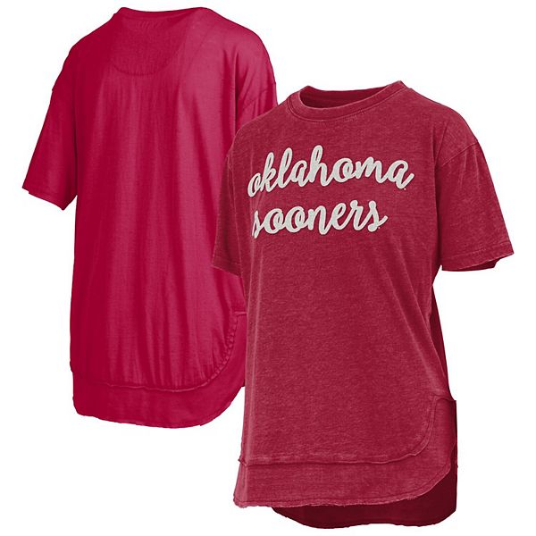 Женская футболка-пончо Oklahoma Sooners цвета малиновый Pressbox
Женская футболка-пончо Oklahoma Sooners цвета малиновый Pressbox