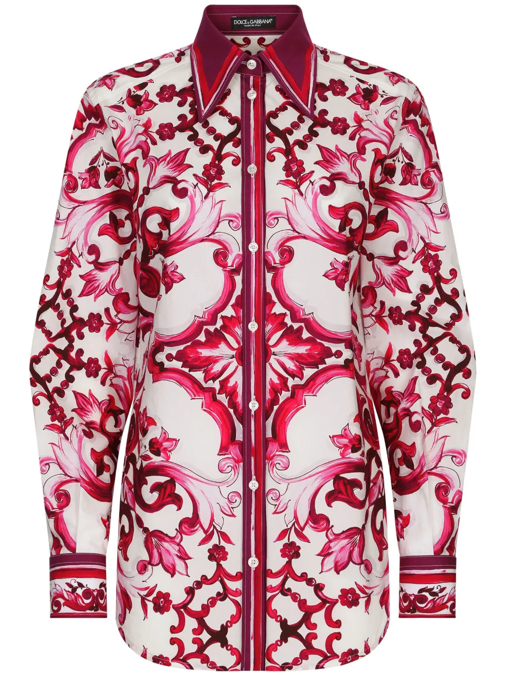 Рубашка с принтом Majolica DOLCE & GABBANA, красный
Рубашка с принтом Majolica DOLCE & GABBANA, красный