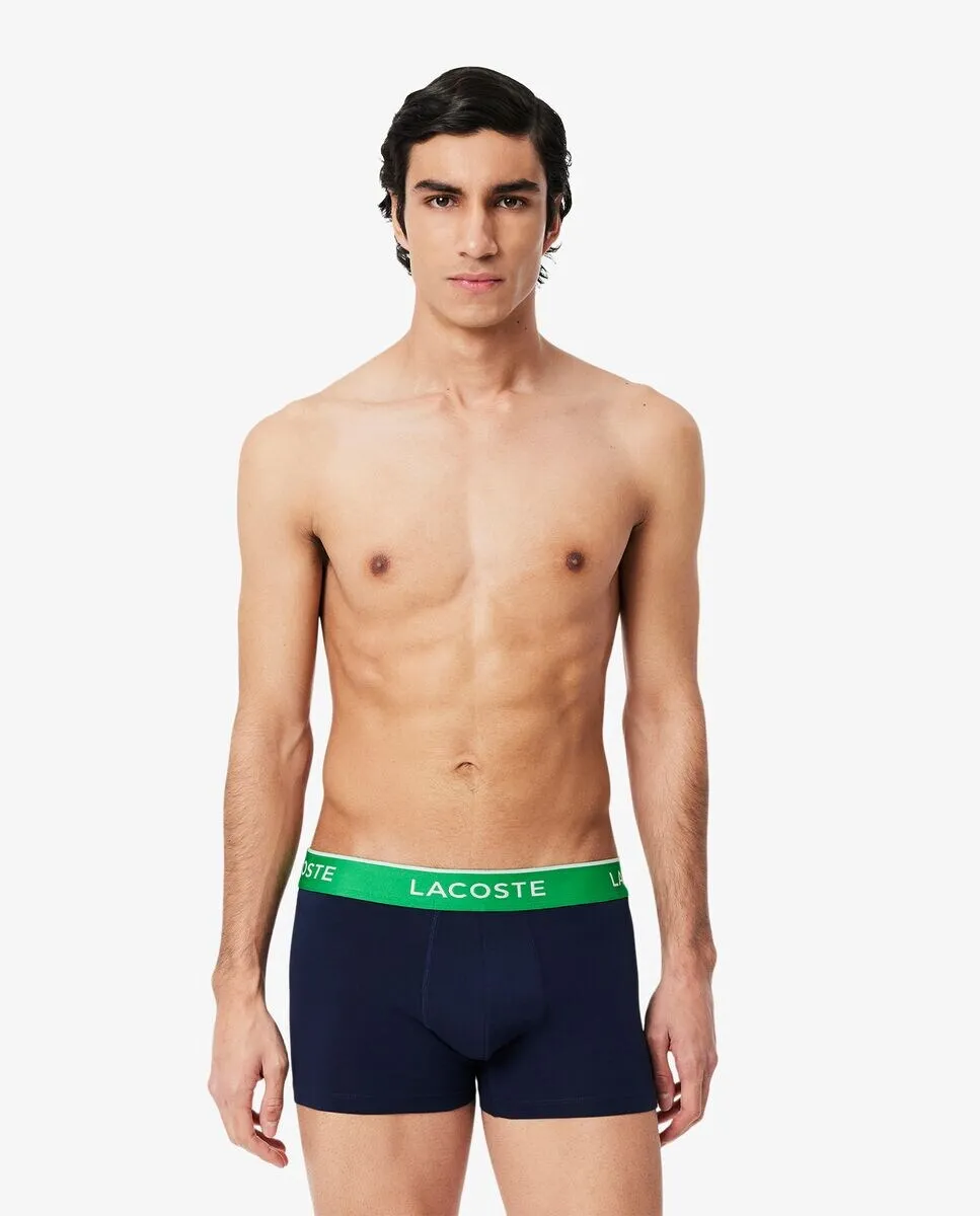Упаковка из 3 трусов из эластичного хлопка с логотипом на поясе Lacoste, тёмно-синий
Упаковка из 3 трусов из эластичного хлопка с логотипом на поясе Lacoste, тёмно-синий