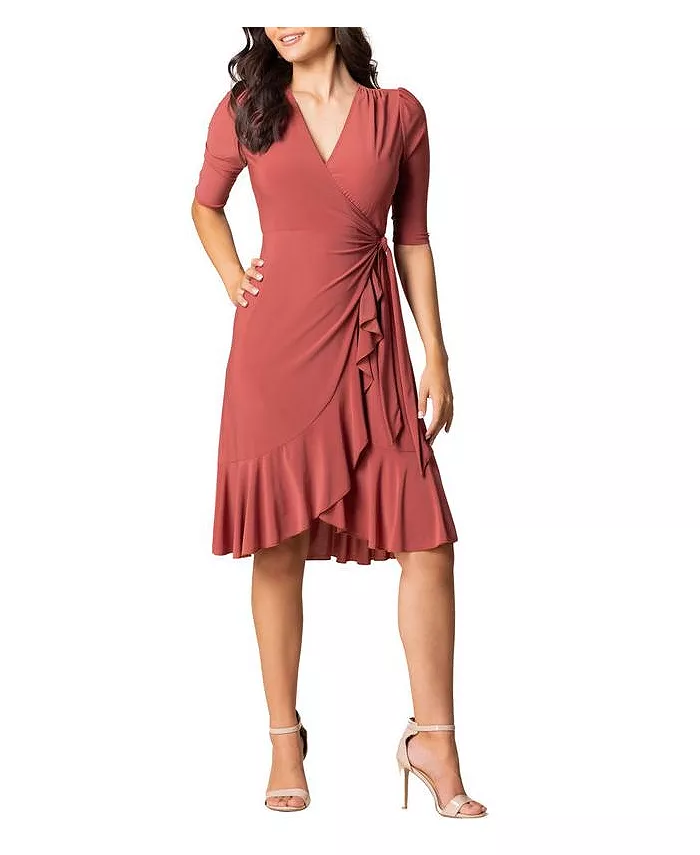 Женское платье миди с рюшами и запахом Whimsy Kiyonna, красный
Женское платье миди с рюшами и запахом Whimsy Kiyonna, красный