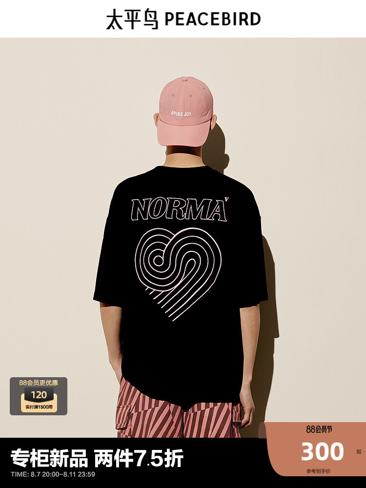 Футболка летняя Peacebird с принтом на спине, черный
Футболка летняя Peacebird с принтом на спине, черный