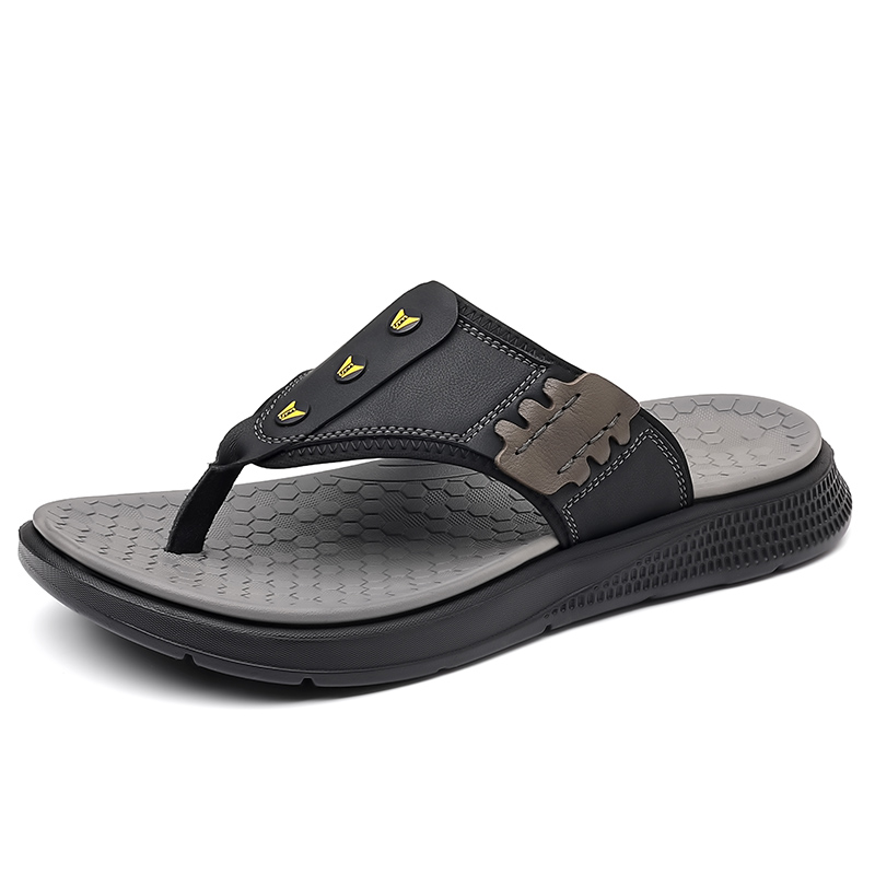 Kung Fu partners Мужские устойчивые к истиранию шлепанцы Black, цвет Black 
Kung Fu partners Мужские устойчивые к истиранию шлепанцы Black, цвет Black