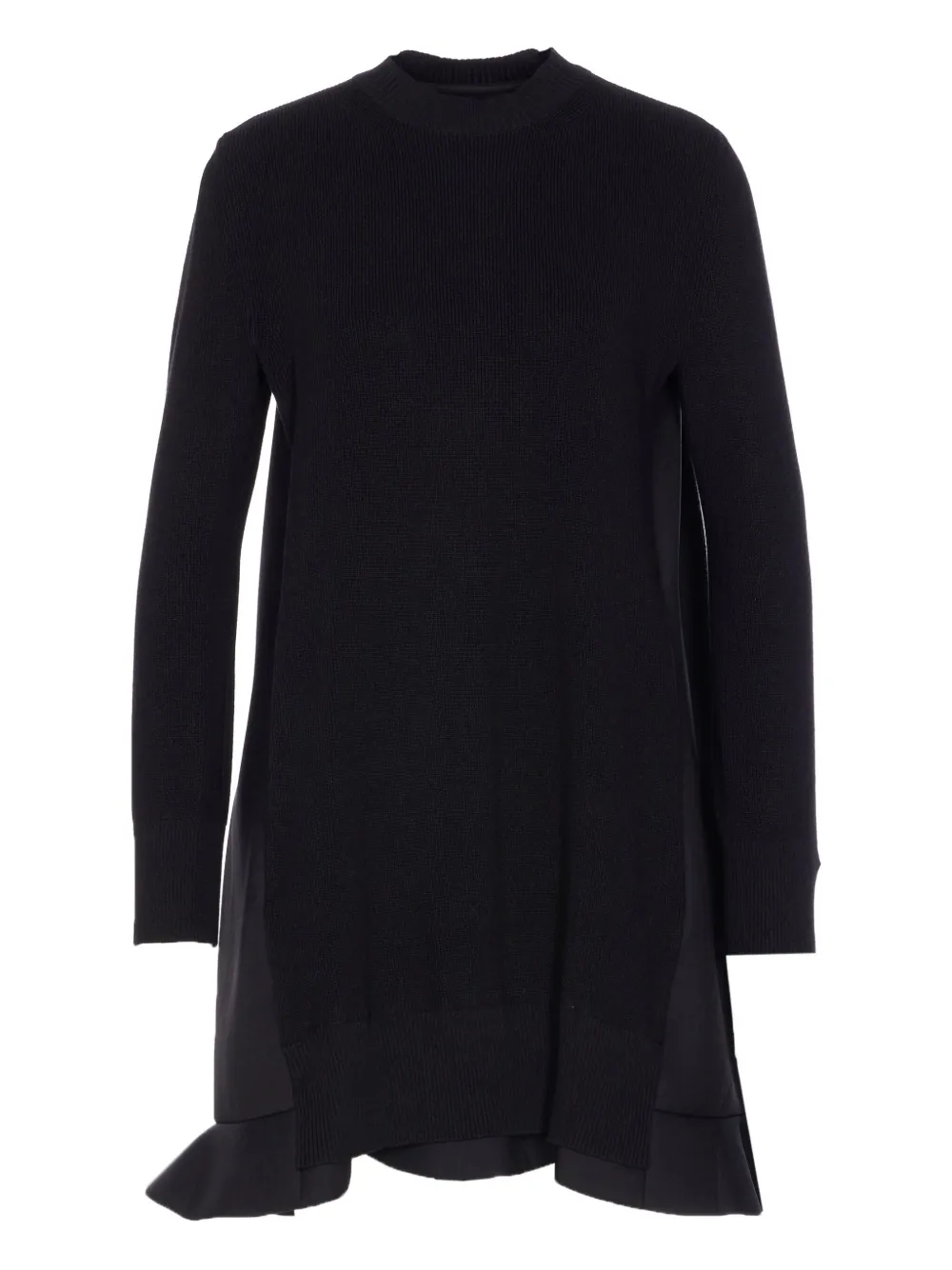 Мини-платье с трикотажными вставками и оборками SACAI, черный
Мини-платье с трикотажными вставками и оборками SACAI, черный