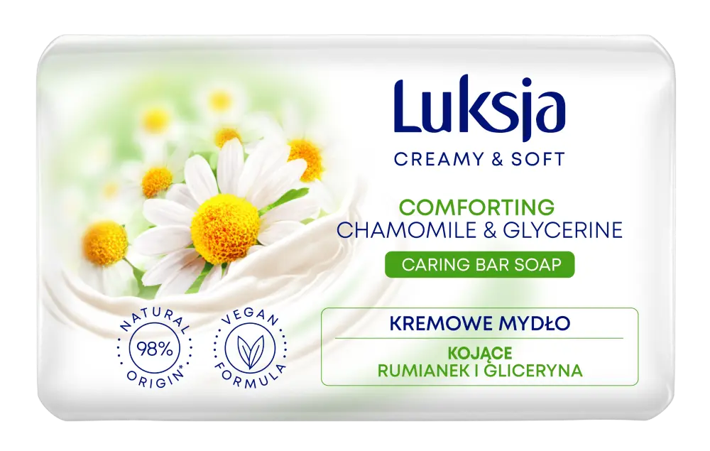 Luksja Chamomile кусковое мыло, 90 г
Luksja Chamomile кусковое мыло, 90 г