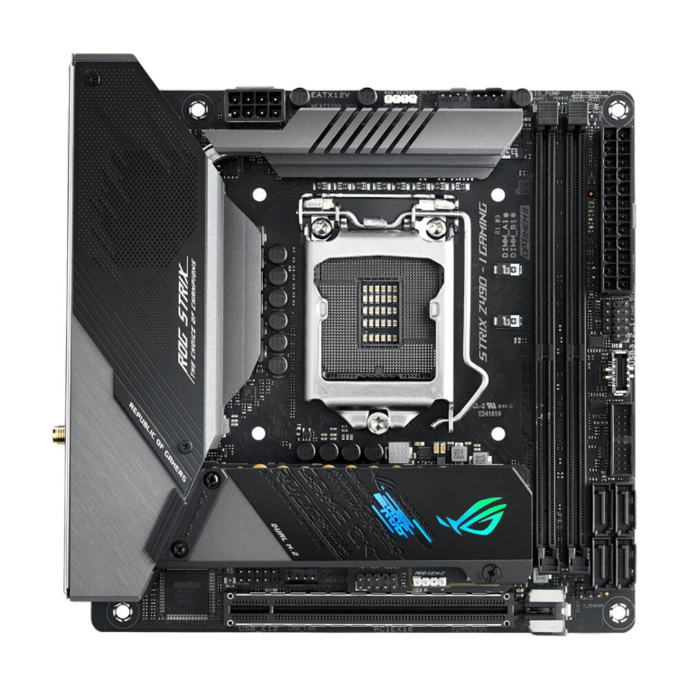 Материнская плата ASUS ROG STRIX Z490-I GAMING, LGA1200, DDR4, Wi-Fi
Материнская плата ASUS ROG STRIX Z490-I GAMING, LGA1200, DDR4, Wi-Fi