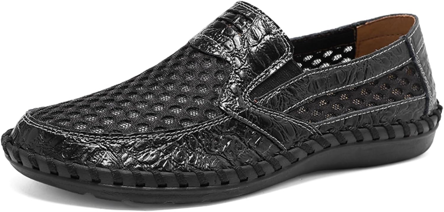 Мужские дышащие мокасины из сетки - повседневная обувь без шнурков для прогулок и походов, легкая и удобная обувь Kpdwfms, черный
Мужские дышащие мокасины из сетки - повседневная обувь без шнурков для прогулок и походов, легкая и удобная обувь Kpdwfms, черный