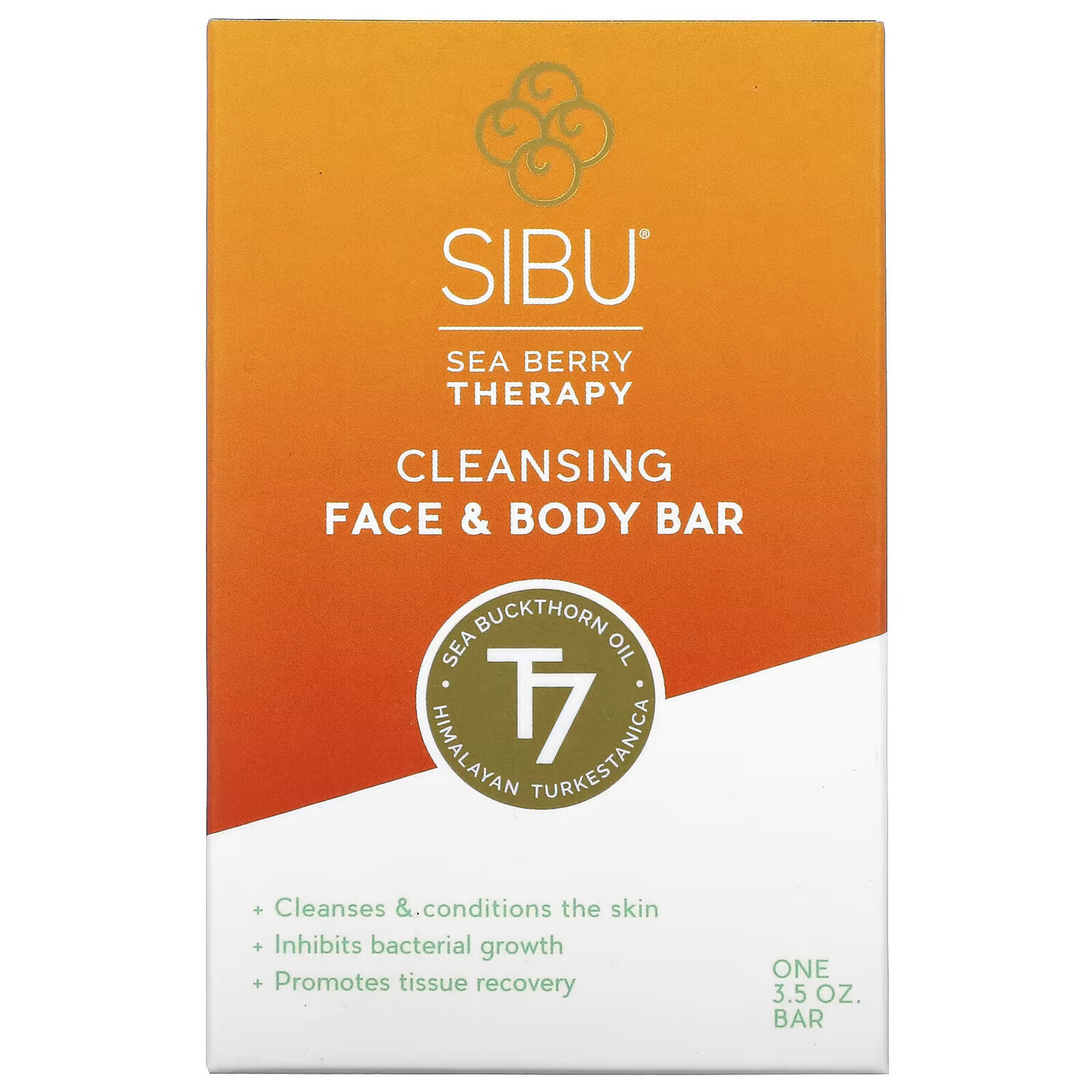 Sibu Beauty, Sea Berry Therapy, очищающее твердое мыло для лица и тела, с облепиховым маслом, T7, 3,5 унции
Sibu Beauty, Sea Berry Therapy, очищающее твердое мыло для лица и тела, с облепиховым маслом, T7, 3,5 унции