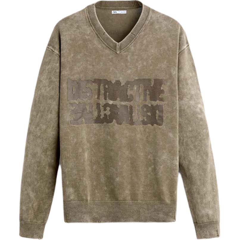 Трикотажный свитер мужской коричневый ZARA
Трикотажный свитер мужской коричневый ZARA