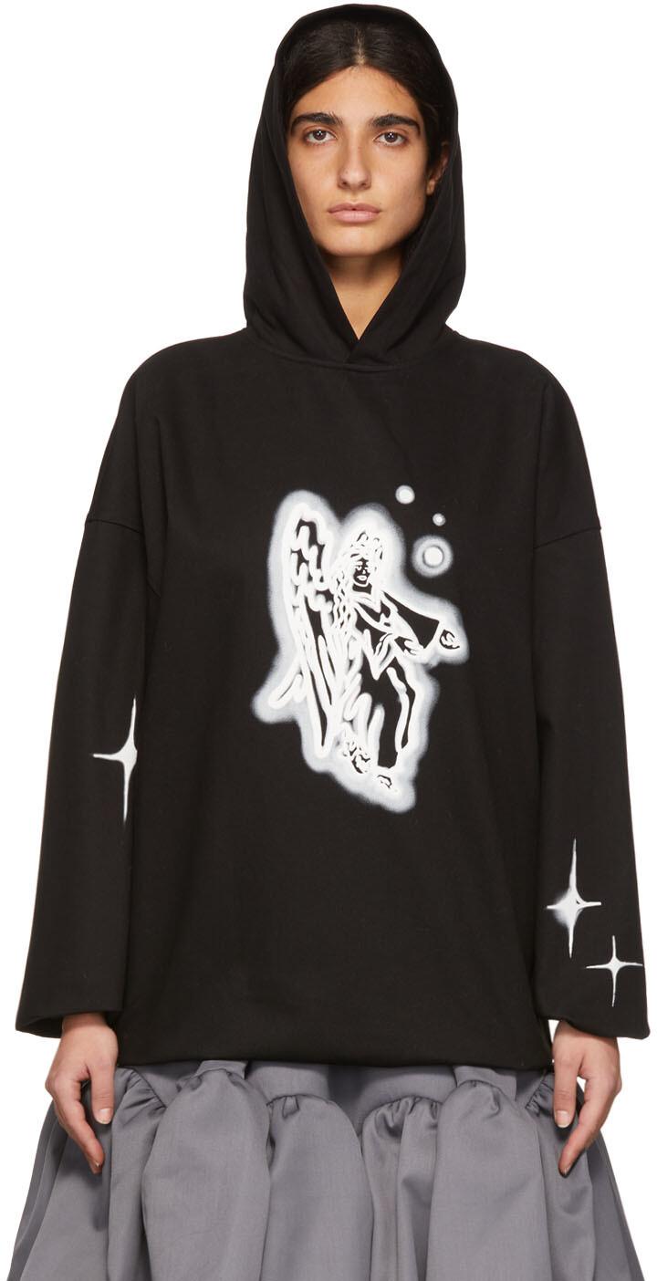 Черный худи из хлопка We11done
Черный худи из хлопка We11done