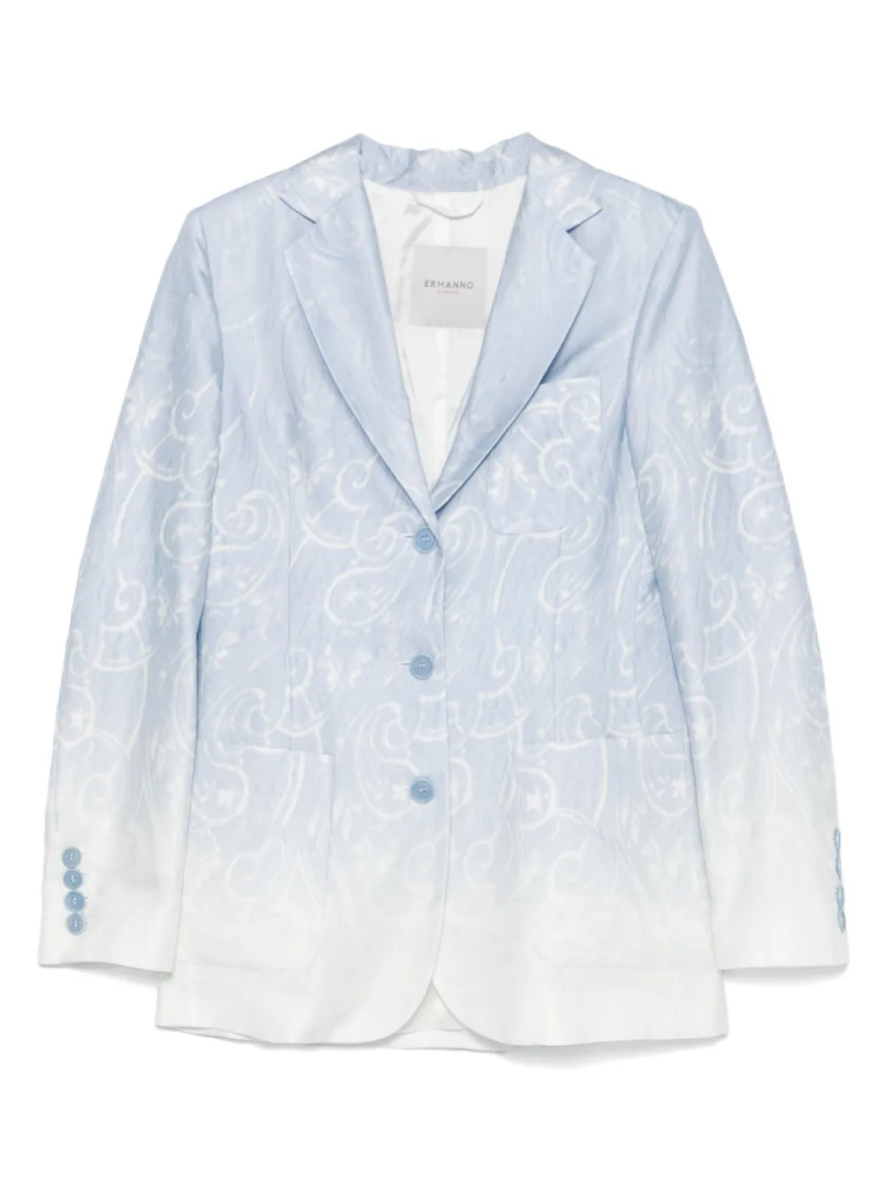 Блейзер с эффектом омбре ERMANNO FIRENZE, синий
Блейзер с эффектом омбре ERMANNO FIRENZE, синий